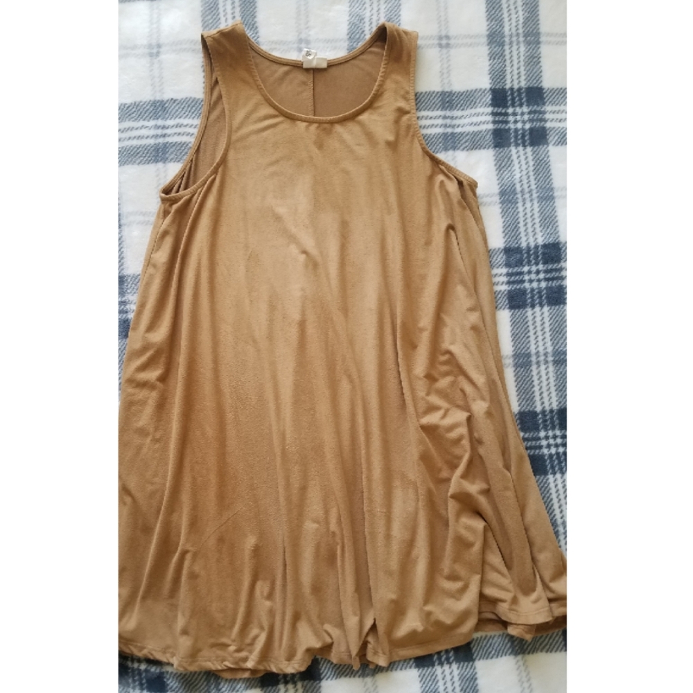 SUEDE BABYDOLL DRESS